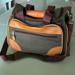 Vintage canvas/leather LL Bean mini Duffle